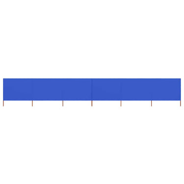 Vidaxl windscherm 6-panelen 800x80 cm stof azuurblauw