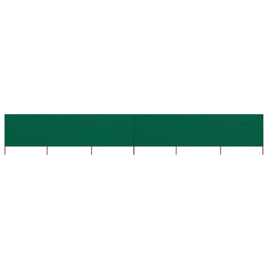 Vidaxl windscherm 6-panelen 800x120 cm stof groen