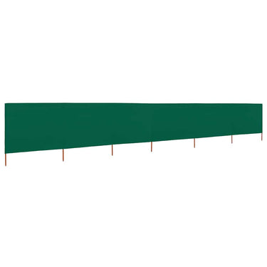 Vidaxl windscherm 6-panelen 800x120 cm stof groen