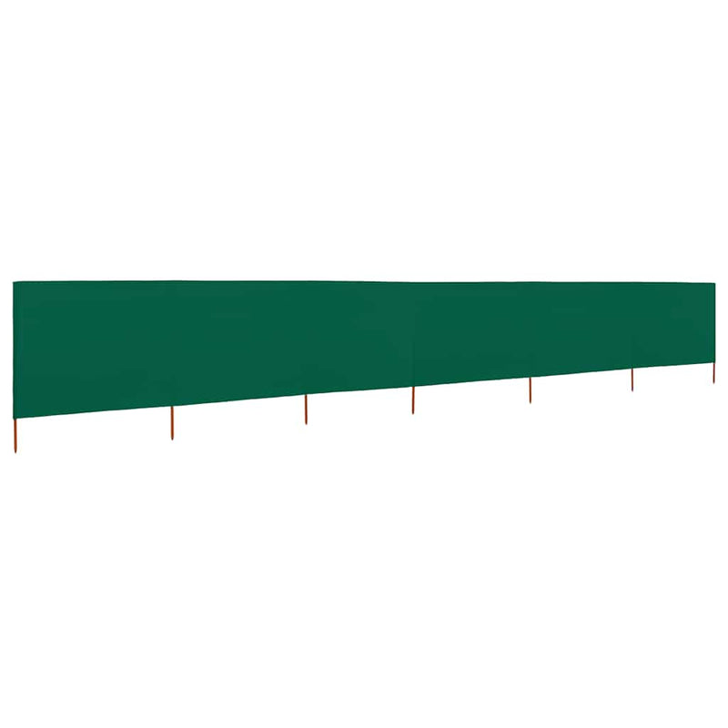 Load image into Gallery viewer, Vidaxl windscherm 6-panelen 800x120 cm stof groen
