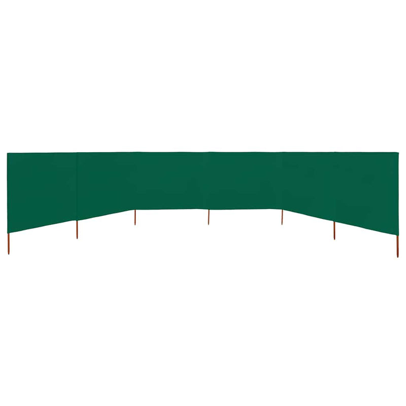 Load image into Gallery viewer, Vidaxl windscherm 6-panelen 800x120 cm stof groen
