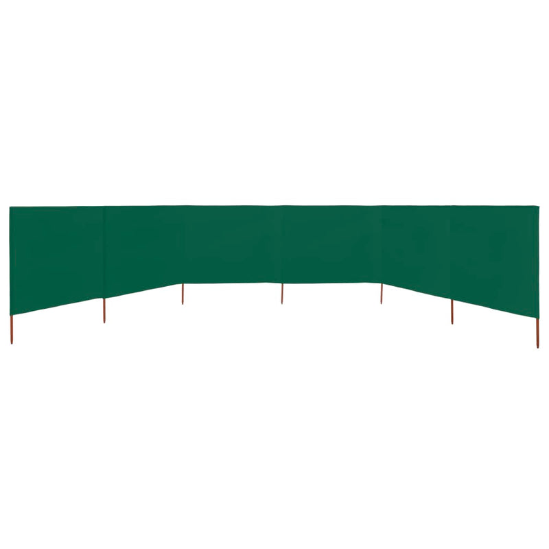 Load image into Gallery viewer, Vidaxl windscherm 6-panelen 800x160 cm stof groen
