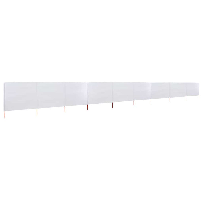 Load image into Gallery viewer, Vidaxl windscherm 9-panelen 1200x120 cm stof zandwit
