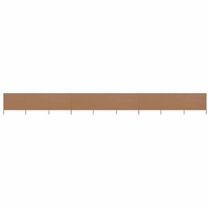 Vidaxl windscherm 9-panelen 1200x160 cm stof taupe