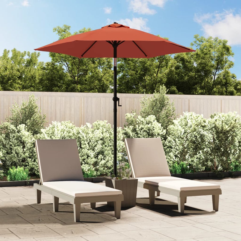 Load image into Gallery viewer, VidaXL Parasol 200x224 cm aluminium terracotta
