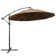 Vidaxl zweefparasol met aluminium paal 3 m taupe