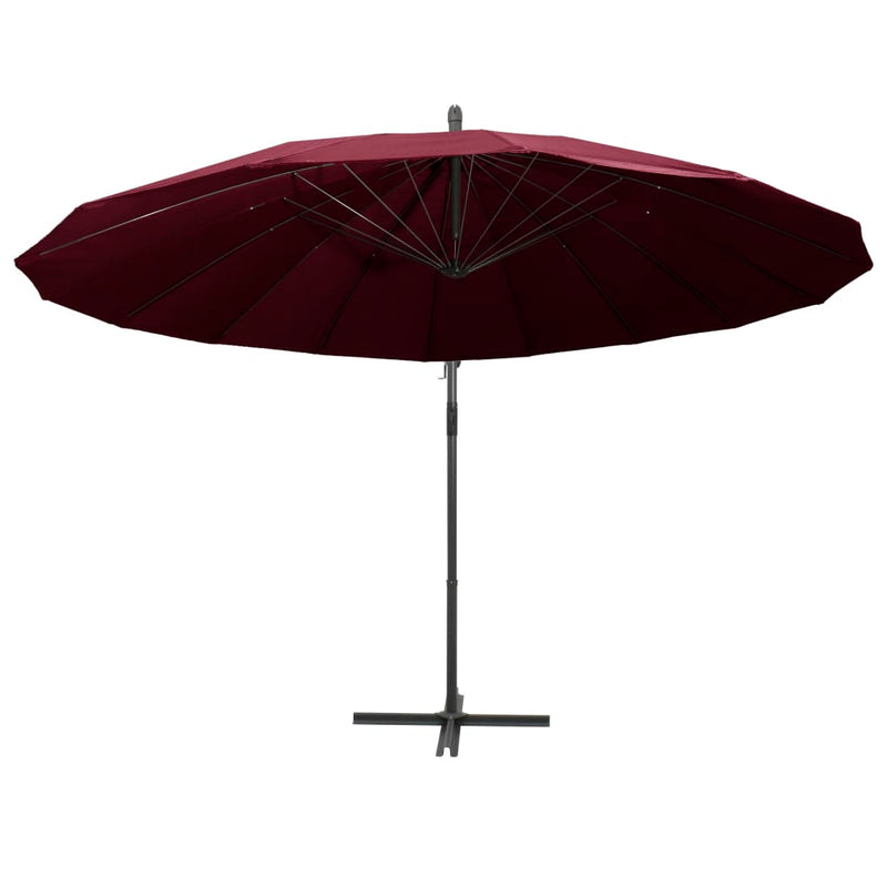 Load image into Gallery viewer, Vidaxl zweefparasol met aluminium paal 3 m bordeauxrood
