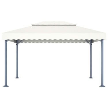 Vidaxl prieel 400x300 cm aluminium crème