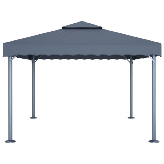 Vidaxl prieel 400x300 cm aluminium antraciet