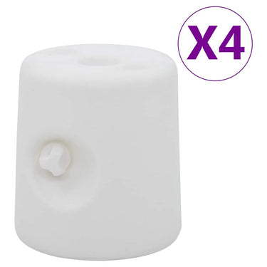 Vidaxl prieelgewichten 4 st pe wit