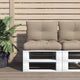 VidaXL Palletkussens 2 st stof taupe