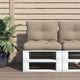 Vidaxl palletkussens 2 st stof taupe