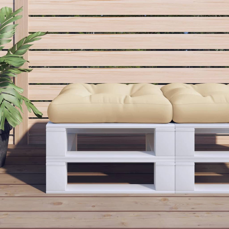 Load image into Gallery viewer, Vidaxl palletkussen 60x61,5x10 cm stof beige
