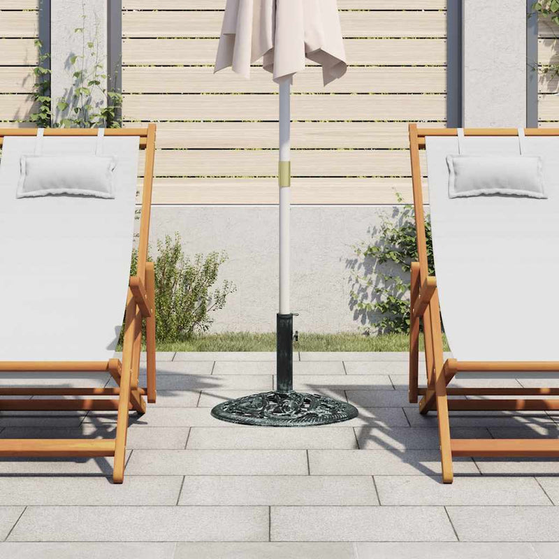 Load image into Gallery viewer, Vidaxl parasolvoet 9 kg 40 cm gietijzer groen

