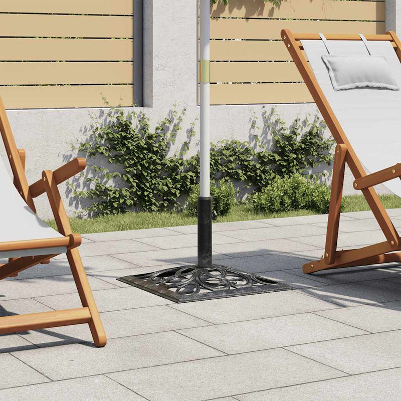 Load image into Gallery viewer, Vidaxl parasolvoet 12 kg 49 cm gietijzer groen
