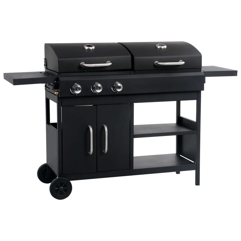 Load image into Gallery viewer, VidaXL Gas- houtskoolbarbecue met 3 branders
