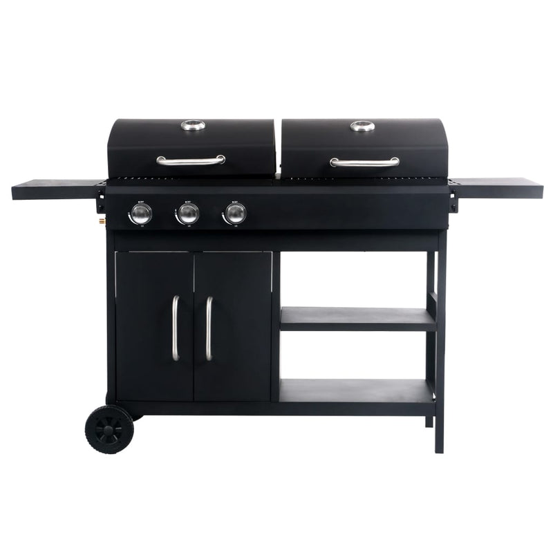 Load image into Gallery viewer, VidaXL Gas- houtskoolbarbecue met 3 branders
