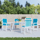 Vidaxl tuinstoelkussens lage rug 4 st 100x50x3 cm oxford stof blauw