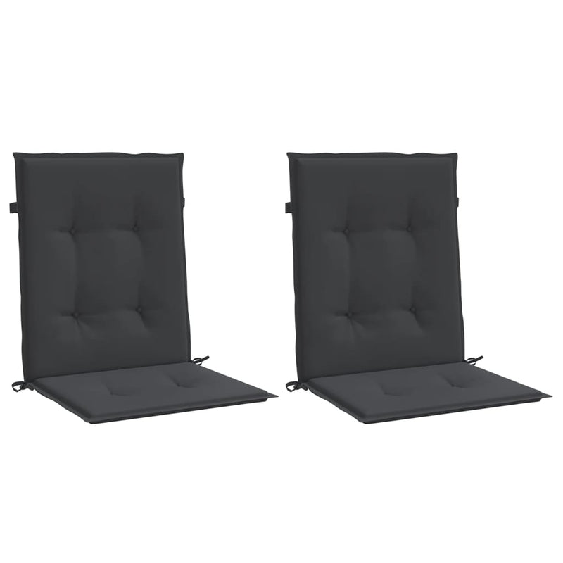Load image into Gallery viewer, Vidaxl tuinstoelkussens lage rug 2 st 100x50x3 cm oxford stof zwart
