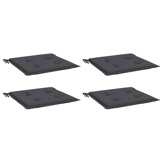 Vidaxl tuinstoelkussens 4 st 40x40x4 cm oxford stof antracietkleurig