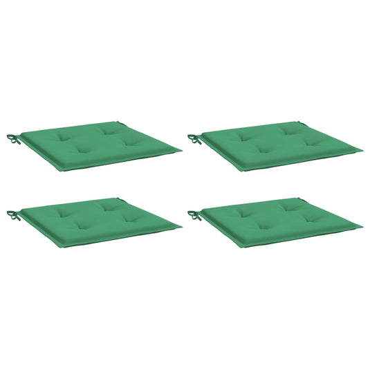 VidaXL Tuinstoelkussens 4 st 40x40x3 cm oxford stof groen