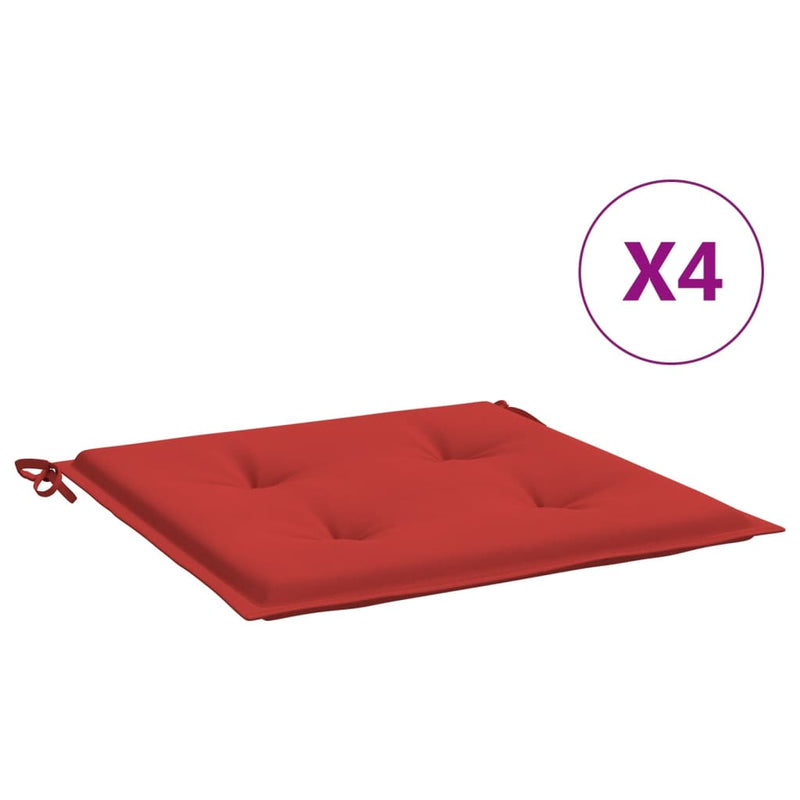 Load image into Gallery viewer, Vidaxl tuinstoelkussens 4 st 40x40x4 cm oxford stof rood
