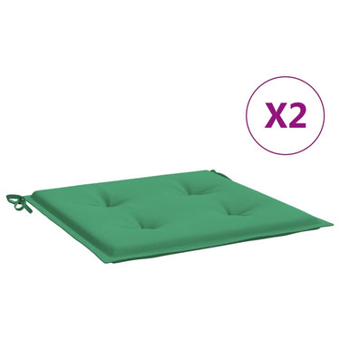 Vidaxl tuinstoelkussens 2 st 50x50x4 cm oxford stof groen
