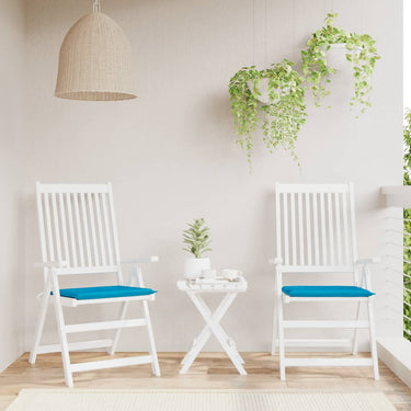 Vidaxl tuinstoelkussens 2 st 50x50x4 cm stof blauw