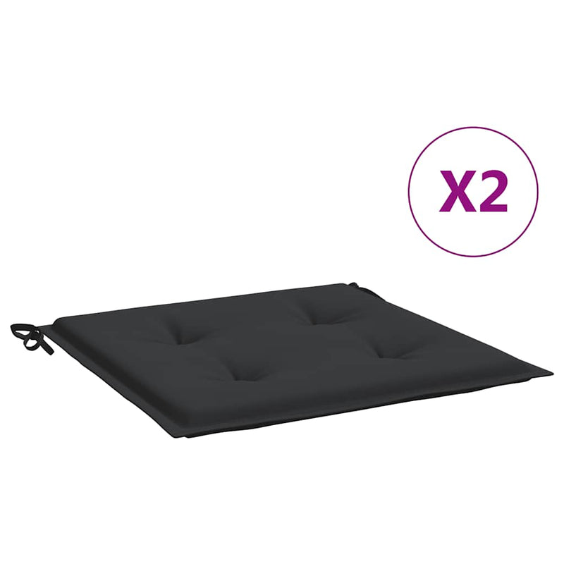 Load image into Gallery viewer, Vidaxl tuinstoelkussens 2 st 50x50x4 cm oxford stof zwart
