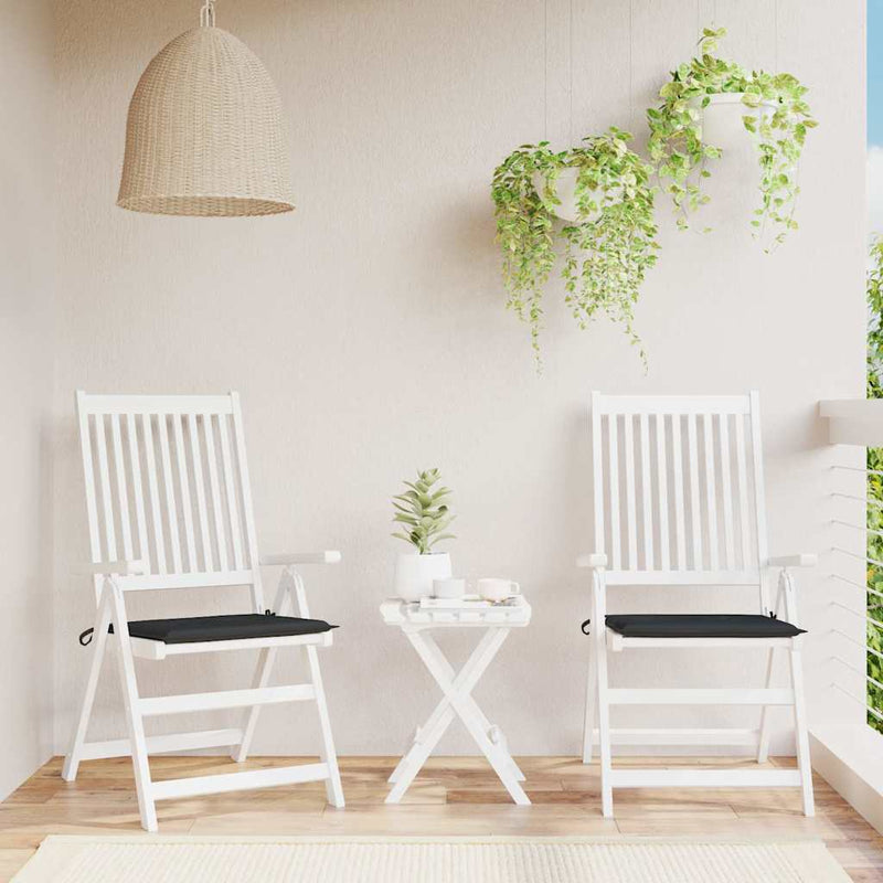 Load image into Gallery viewer, Vidaxl tuinstoelkussens 2 st 50x50x4 cm oxford stof zwart
