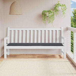 Vidaxl tuinbankkussen 200x50x4 cm oxford stof zwart