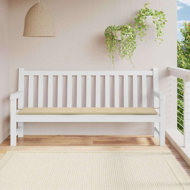 Chargez l'image dans la visionneuse de la galerie, Vidaxl tuinbankkussen 200x50x4 cm oxford stof beige
