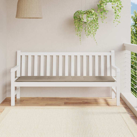 Vidaxl tuinbankkussen 180x50x4 cm oxford stof taupe