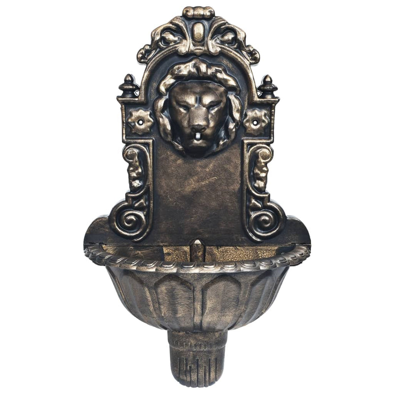 Load image into Gallery viewer, Vidaxl muurfontein leeuwenkop brons
