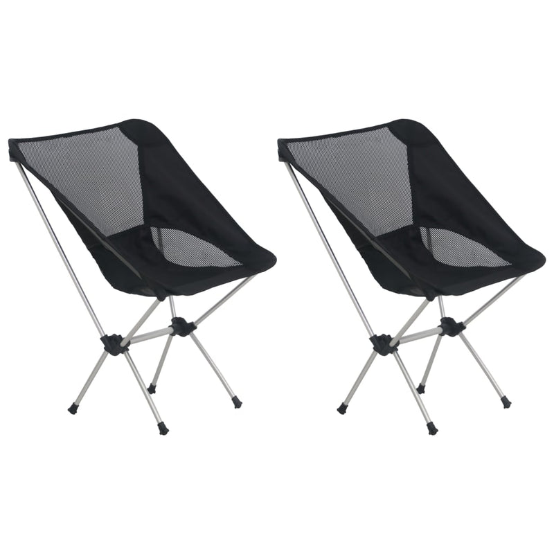 Load image into Gallery viewer, Vidaxl campingstoelen 2 st met draagtas 54x50x65 cm aluminium

