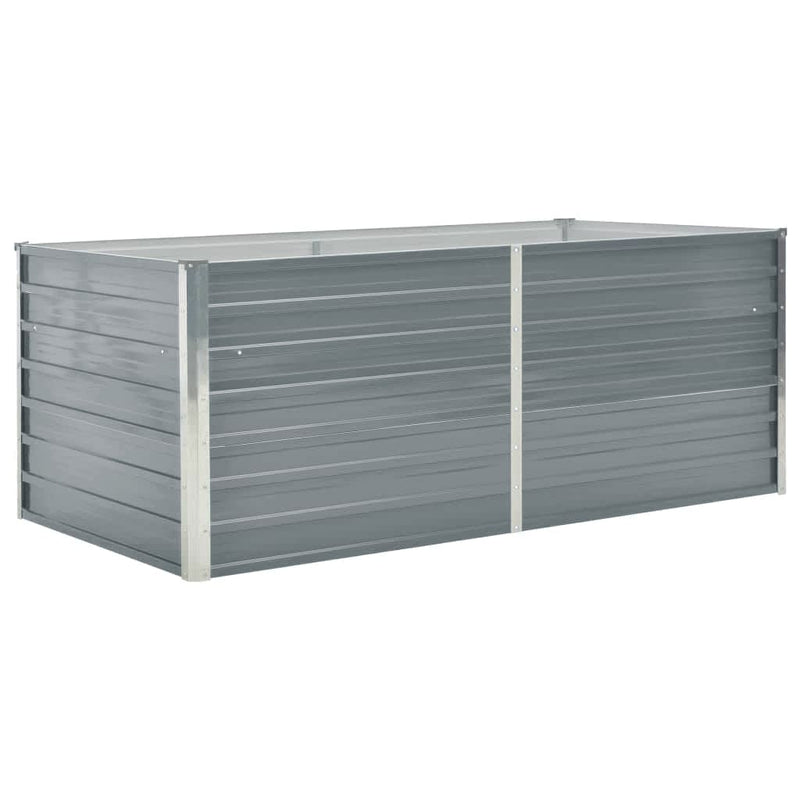 Load image into Gallery viewer, Vidaxl plantenbak verhoogd 160x80x45 cm gegalvaniseerd staal grijs
