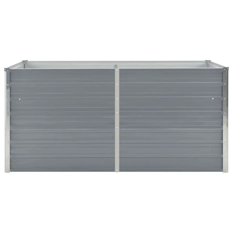 Load image into Gallery viewer, Vidaxl plantenbak verhoogd 160x80x45 cm gegalvaniseerd staal grijs

