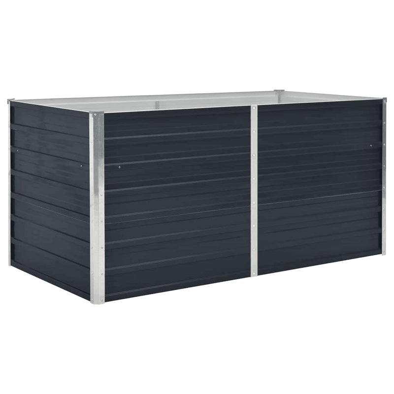 Load image into Gallery viewer, Vidaxl plantenbak verhoogd 160x80x45 cm gegalvaniseerd staal antraciet

