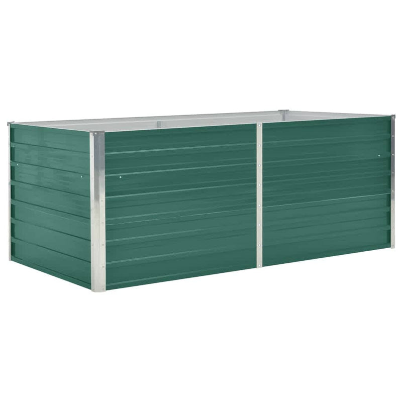 Load image into Gallery viewer, Vidaxl plantenbak verhoogd 160x80x45 cm gegalvaniseerd staal groen
