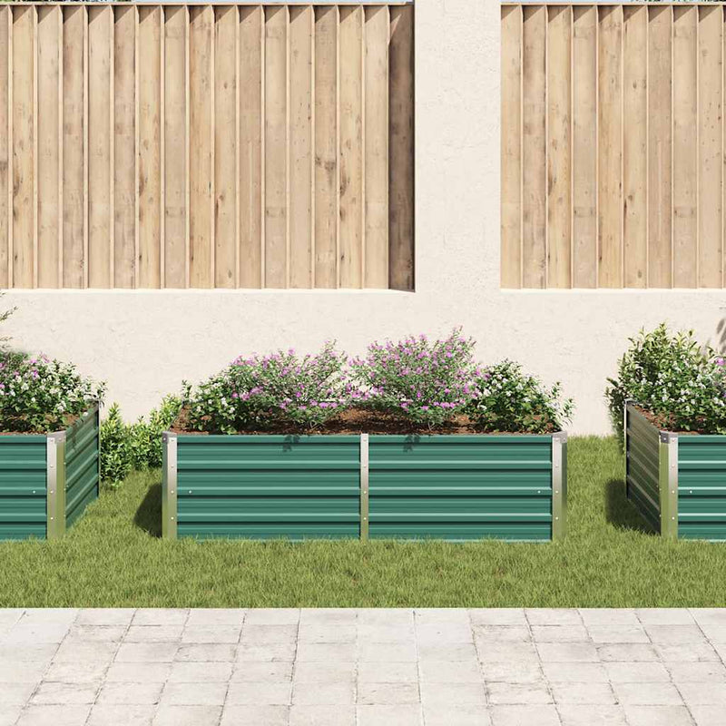 Load image into Gallery viewer, Vidaxl plantenbak verhoogd 160x80x45 cm gegalvaniseerd staal groen
