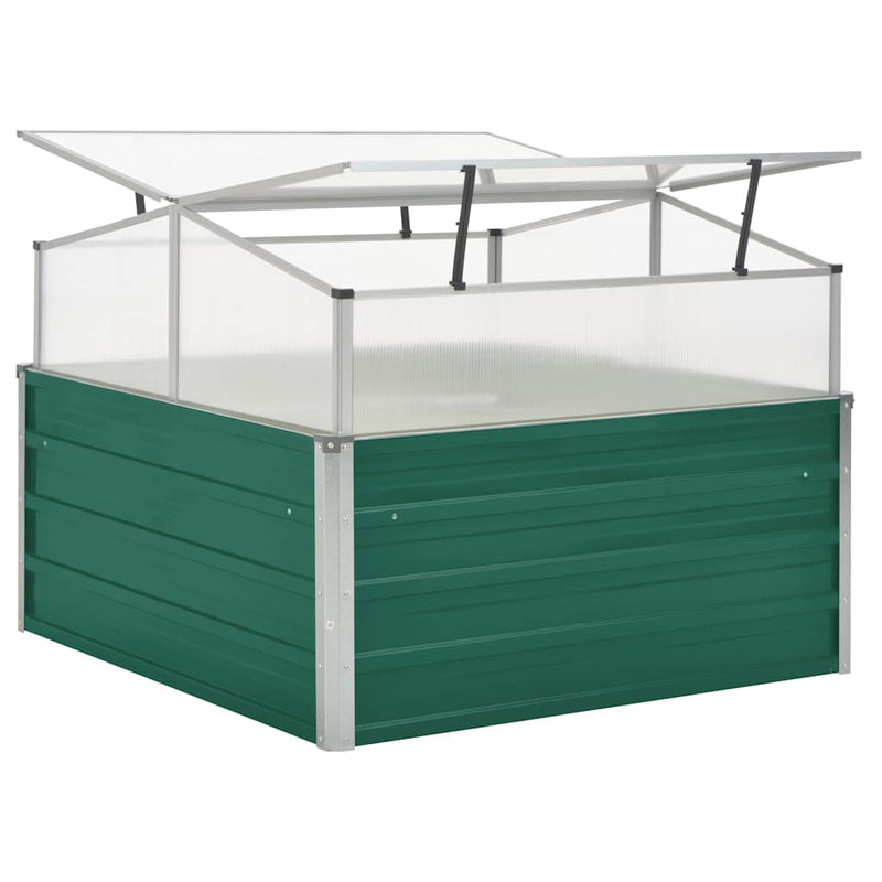 ギャラリービューアに画像をロードする, Vidaxl tuinkas 100x100x77 cm gegalvaniseerd staal groen
