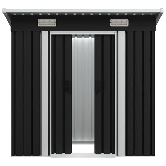 VidaXL Tuinschuur staal antraciet