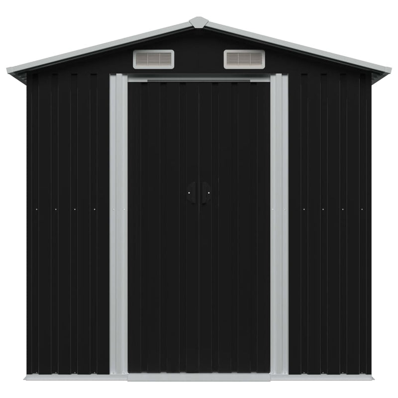 Load image into Gallery viewer, VidaXL Tuinberging 204x132x186 cm staal antraciet
