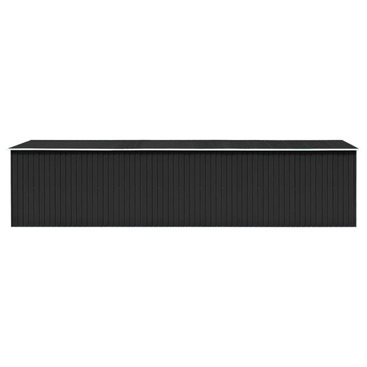 VidaXL Tuinschuur 257x779x181 cm gegalvaniseerd staal antracietkleurig