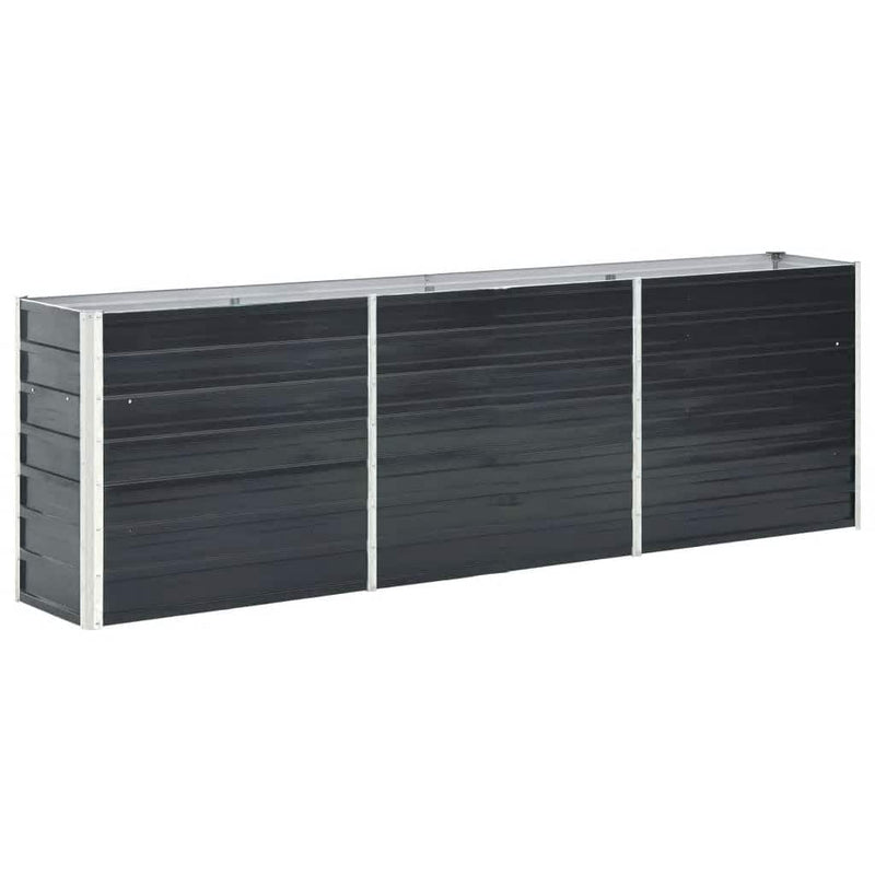 Load image into Gallery viewer, Vidaxl plantenbak verhoogd 240x40x77 cm gegalvaniseerd staal antraciet
