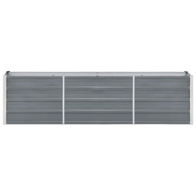Load image into Gallery viewer, Vidaxl plantenbak verhoogd 240x40x45 cm gegalvaniseerd staal grijs
