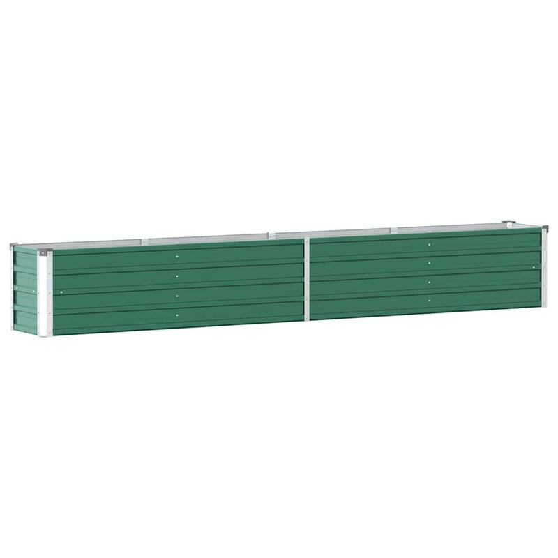 Load image into Gallery viewer, Vidaxl plantenbak verhoogd 320x40x45 cm gegalvaniseerd staal groen
