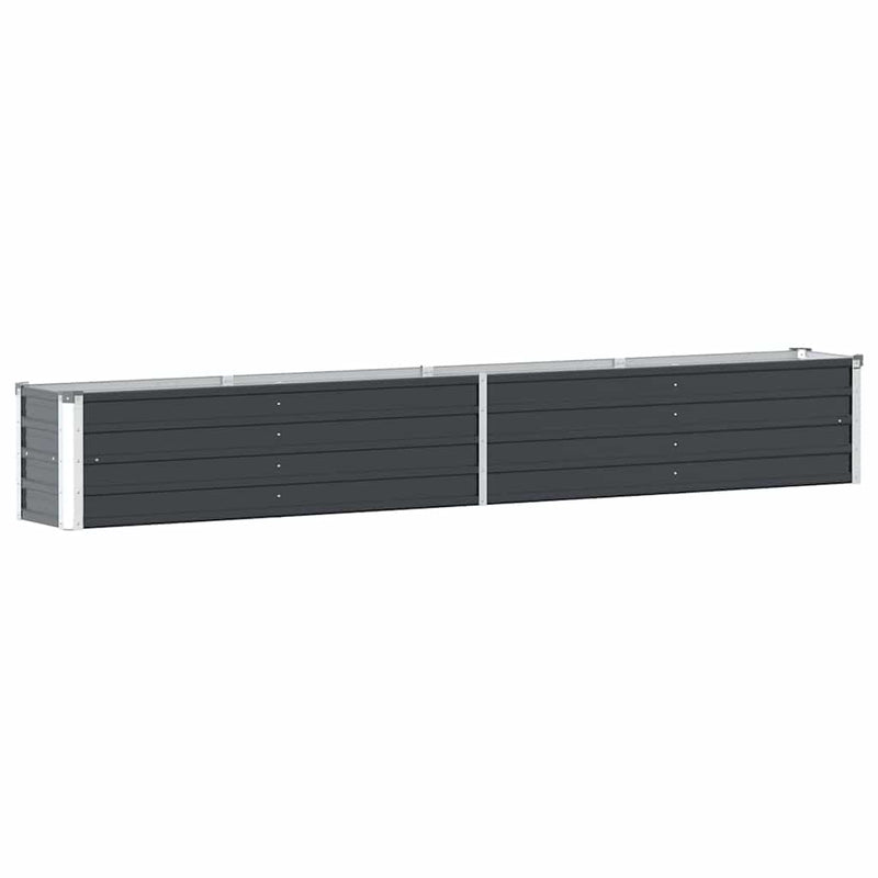 Load image into Gallery viewer, Vidaxl plantenbak verhoogd 320x40x45 cm gegalvaniseerd staal antraciet
