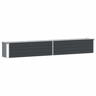 Vidaxl plantenbak verhoogd 320x40x45 cm gegalvaniseerd staal antraciet