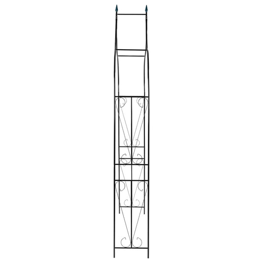 Vidaxl tuinboog 142x37x275 cm ijzer donkergroen
